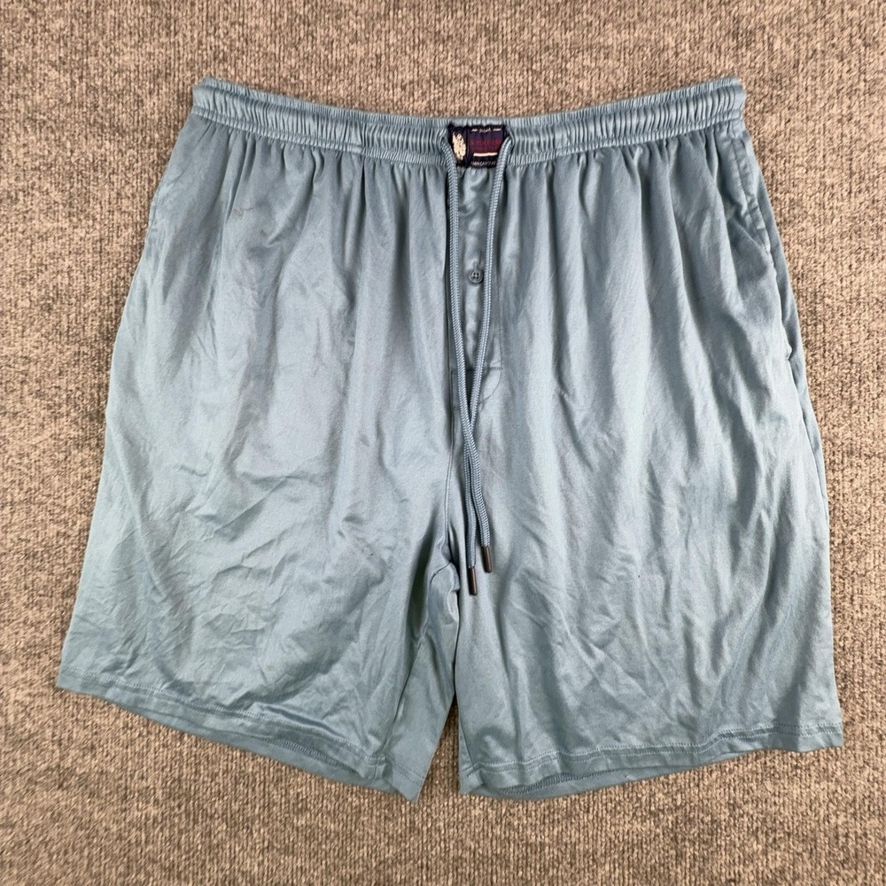 U.S. Polo Assn Sleep Shorts Mens 2XL Blue Jersey Lounge Drawstring Sleepwear
